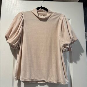 Free People Cream Puff Sleeve Blouse